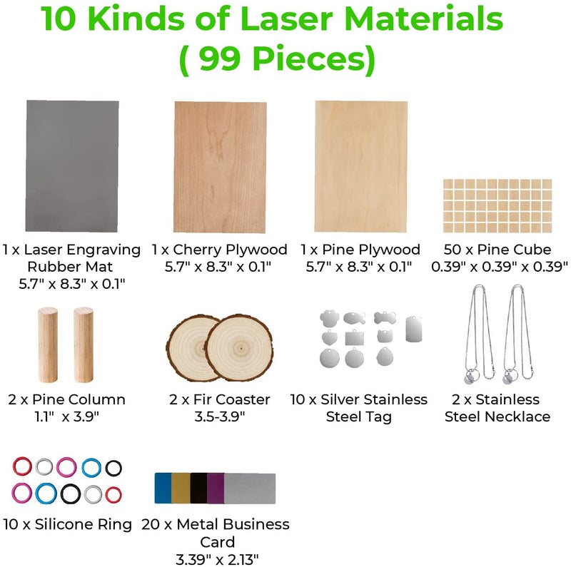 xTool Laser Material Pack