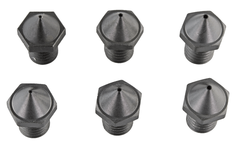 Flashforge Creator 3 Pro / Creator 4 Hardened Nozzle Set - 0.4/0.6/0.8 mm - 6-pack