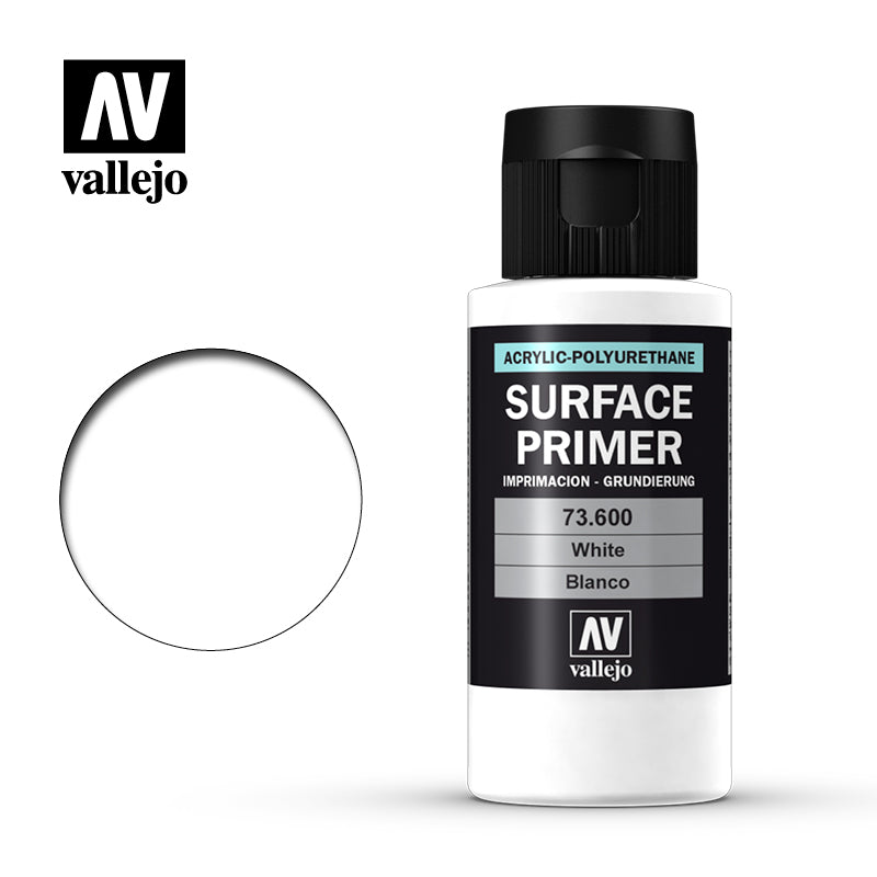 Vallejo Acrylic Polyurethane - Primer White 60ml