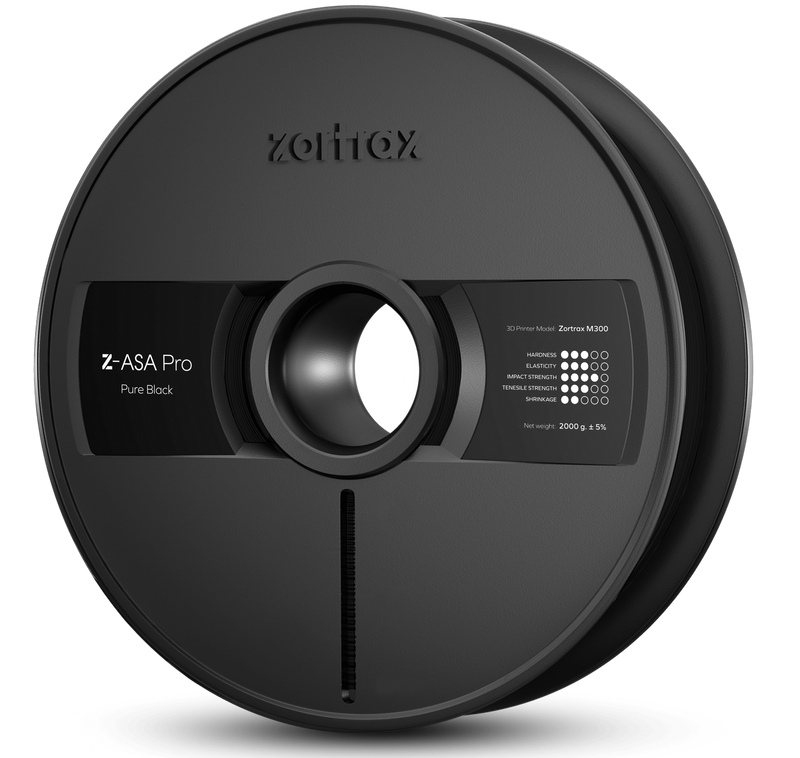 Zortrax Z-ASA Pro filament for M300 - 1,75mm - 2 kg - Pure Black