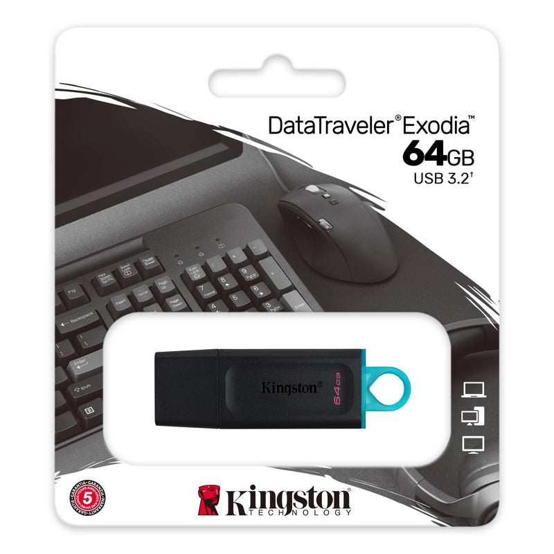Kingston DataTraveler Exodia USB Flash Drive - 64 GB
