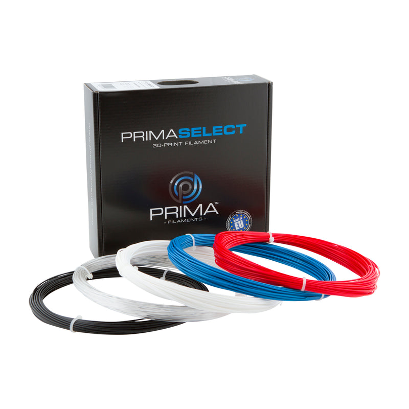 PrimaSelect Sample Pack - 2.85mm - PLA, ABS, ABS+, HIPS, PETG