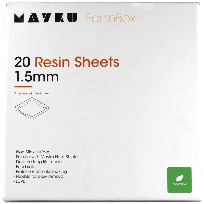 Mayku Resin Sheets (LDPE Sheets) 20 pack of 1.5mm