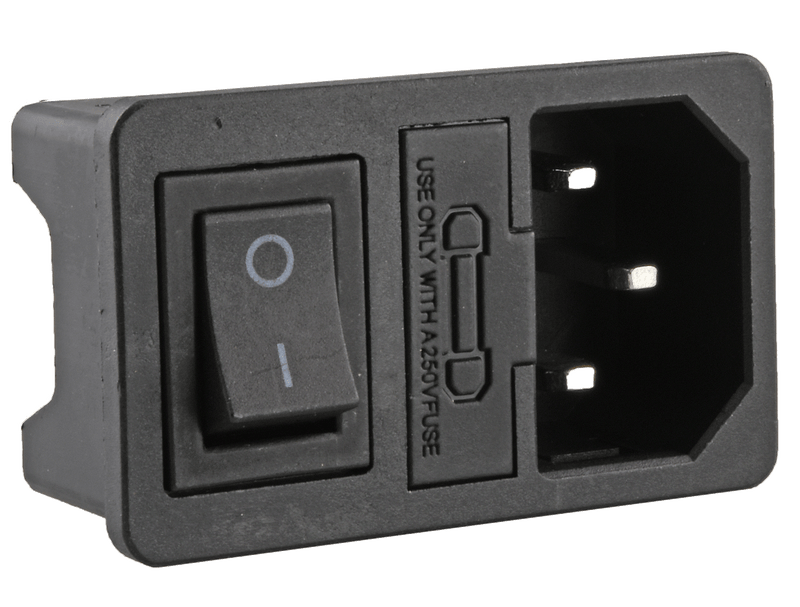 Power Inlet Socket - IEC320 - C14 - 15A - 250V