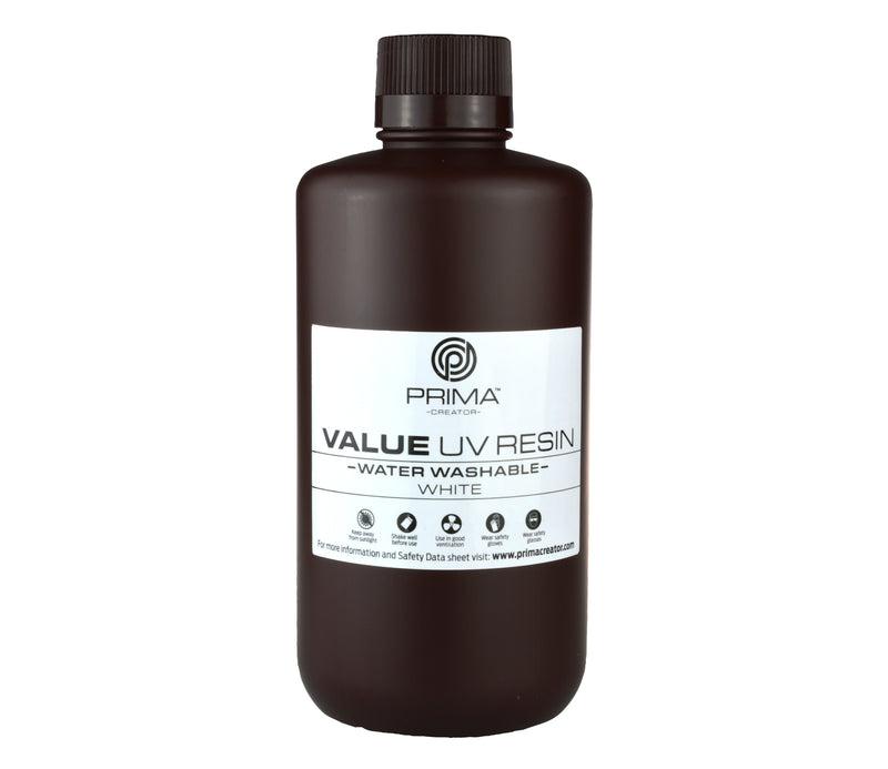 PrimaCreator Value Water Washable UV Resin - 1000 ml - White
