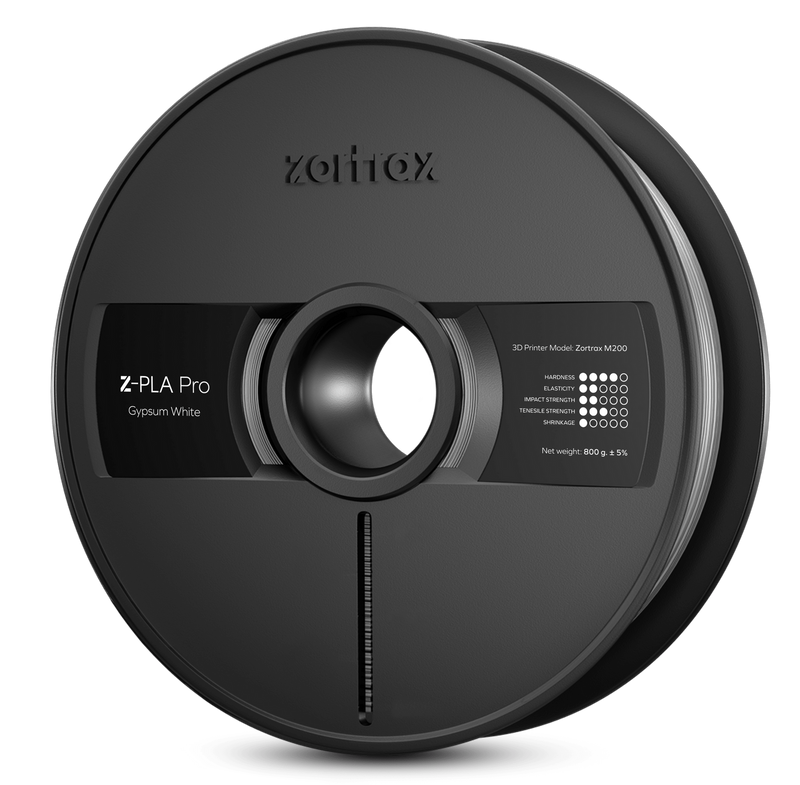 Zortrax Z-PLA Pro filament - 1,75mm - 800g - Gypsum White