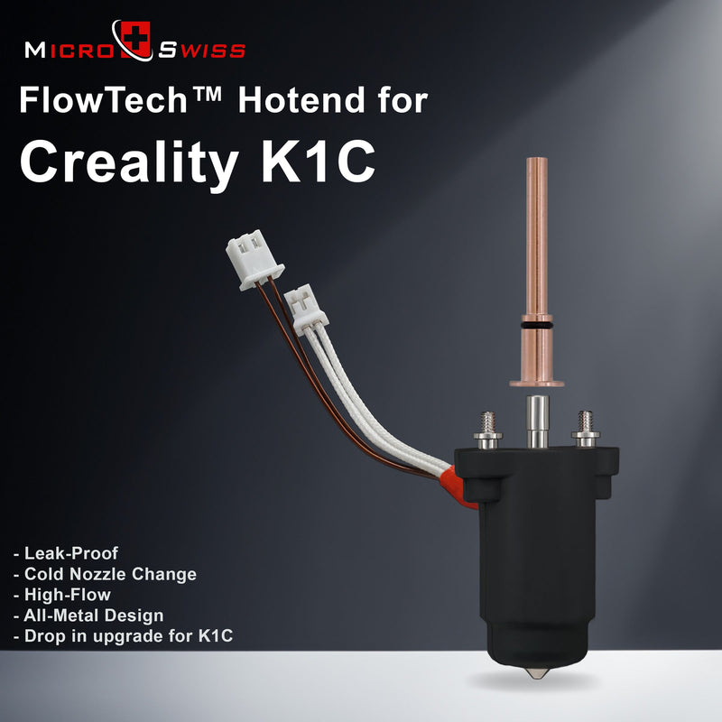 Micro Swiss FlowTech™ Hotend for Creality K1C and Newer K1 Max