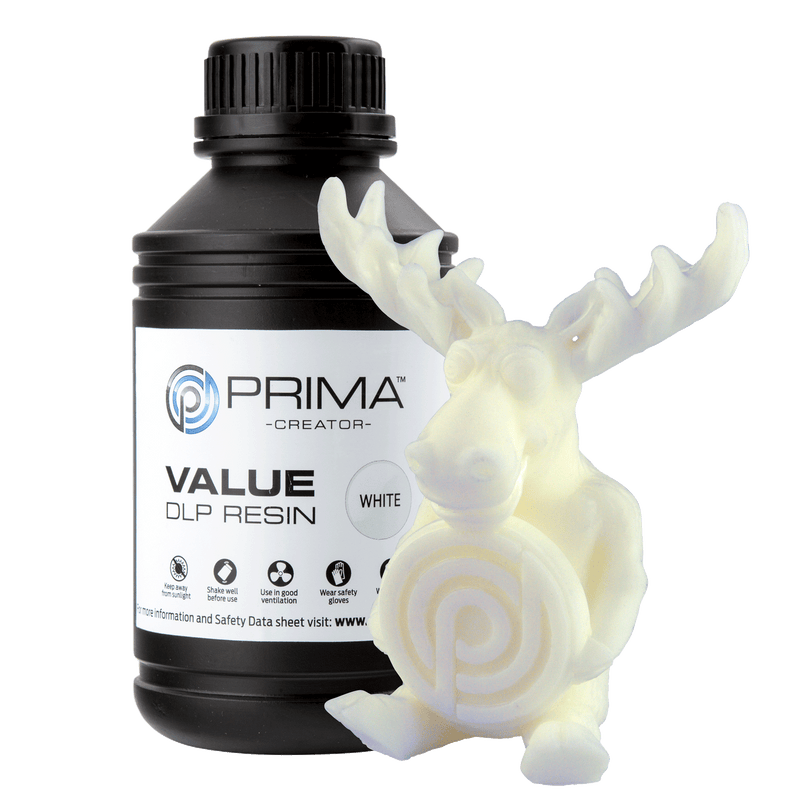 PrimaCreator Value UV / DLP Resin - 500 ml - White