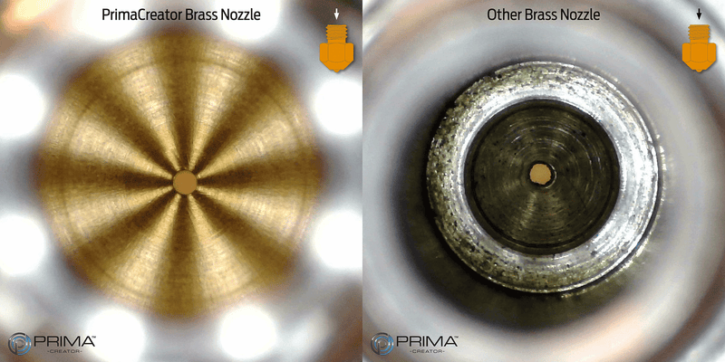 RepRap M6 Brass Nozzle 3mm -  0,4 mm - 4 pcs