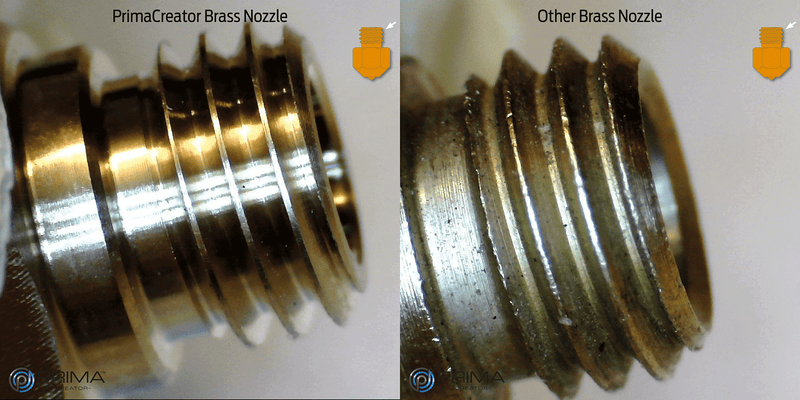 PrimaCreator MK10 Mixed Size Brass Nozzle - 4 pcs
